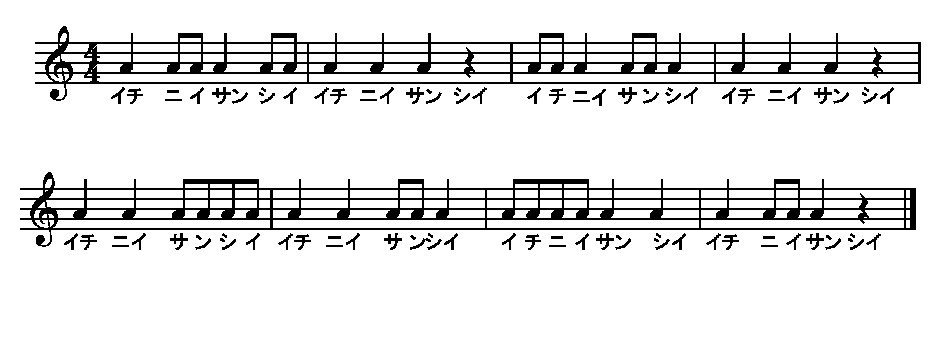 リズム 8分音符に挑戦